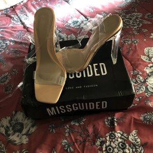 missguided clear nude heels